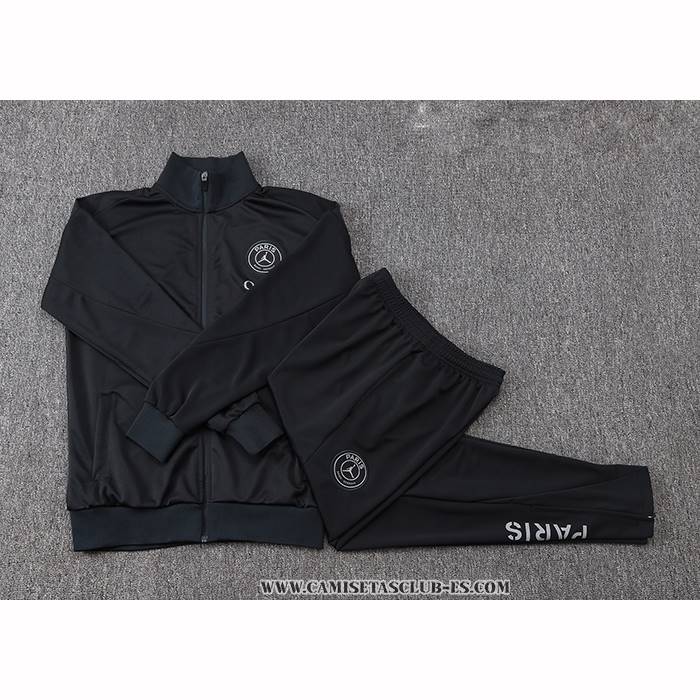 Chandal de Chaqueta del Paris Saint-Germain Jordan Nino 25-26 Negro